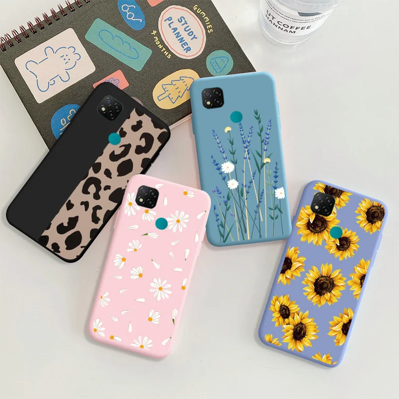 

Color For Xiaomi Redmi 9C NFC Case Cute Soft Silicone Back Cover For Xiaomi Redmi 9 Power 9t Global Candy Soft Back Cover