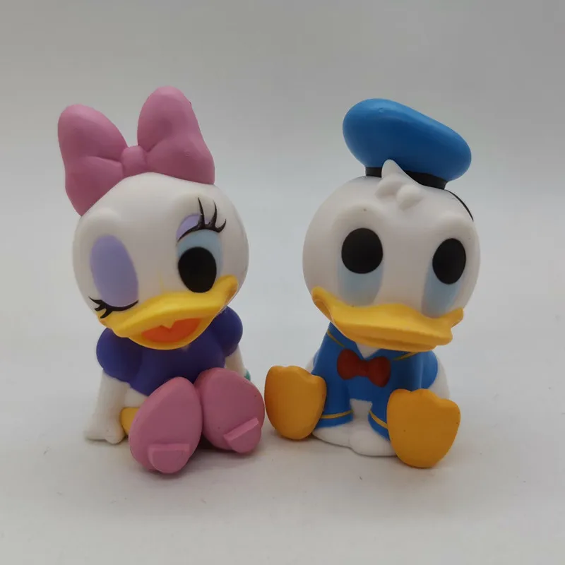 

2PCS/lot 6cm Genuine bulk Disney Donald Duck Daisy ornaments collection DIY decoration