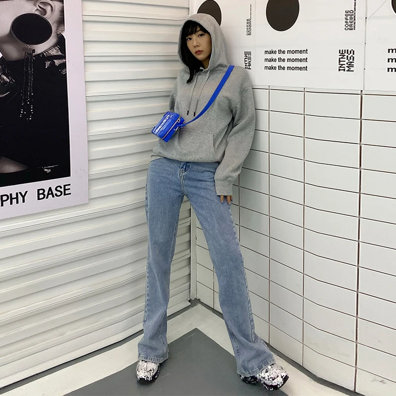 Women's Pants Straight Wide Leg Jeans Woman High Waist Mom Baggy Jean Femme Loose Fashion Pantalon Streetwear Plus Size Trousers