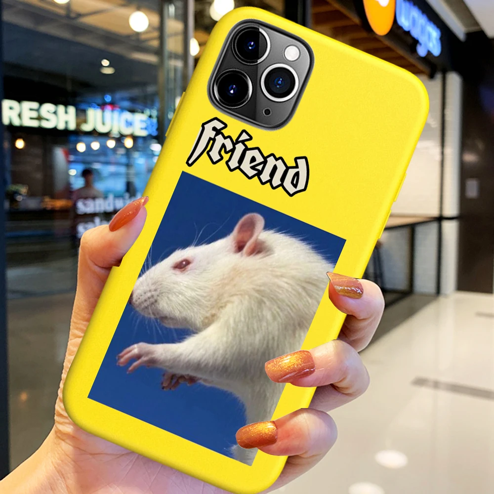 

mouse cartoon cute couple best friend animal Phone Case for IPhone 12 11 Pro XS Max 12 Mini XR 6 S 6S 7 8 Plus Case Candy Funda