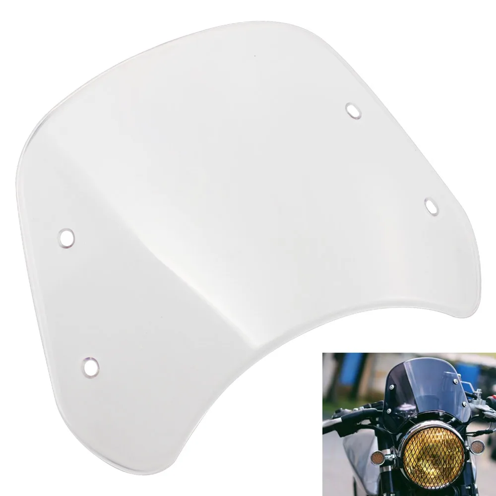 Прозрачный козырек ветрового стекла для мотоцикла в стиле ретро защита от ветра