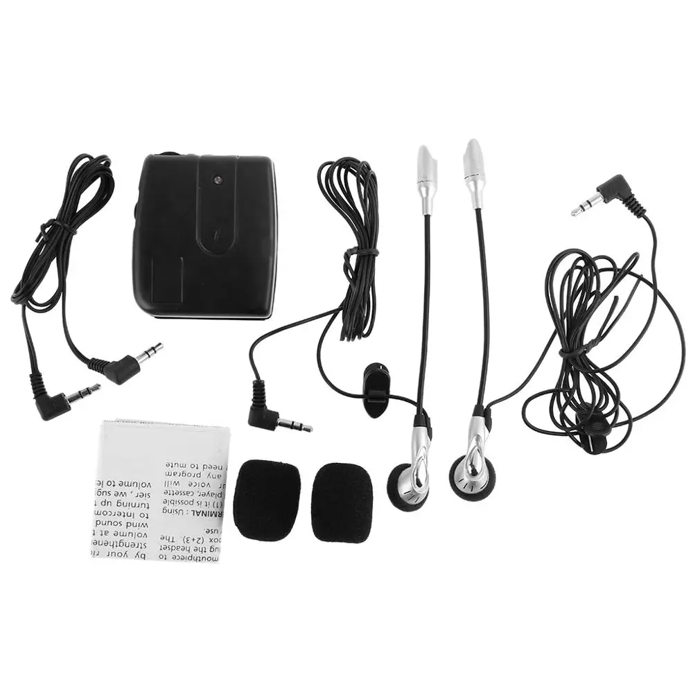 Мотоциклетный шлем 2 way Intercom гарнитура система связи|headset communication system|communication
