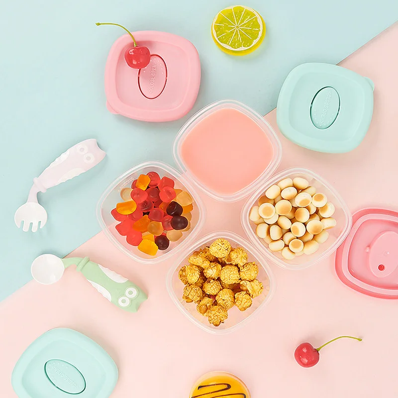 

2021 Newest Baby Food Box Snack Storage Bowl Fresh-Keeping Airtight Jar