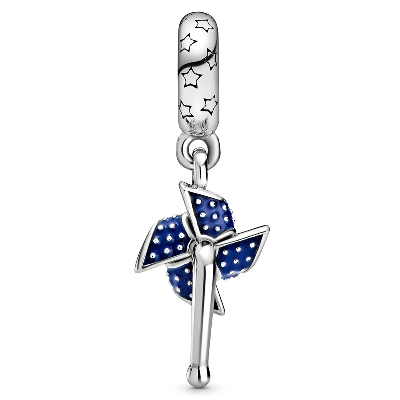 Оригинальные красные белые синие эмалированные американские подвесные бусины