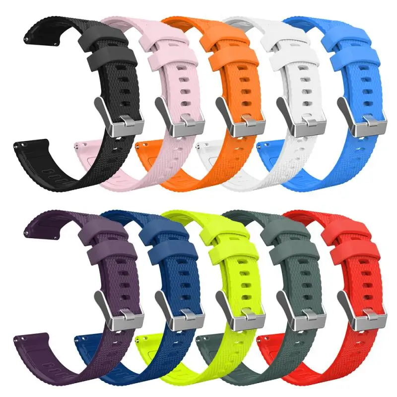 20 мм силиконовый ремешок для часов Garmin Forerunner 245 245m 645 Vibractive 3 часы спортивный