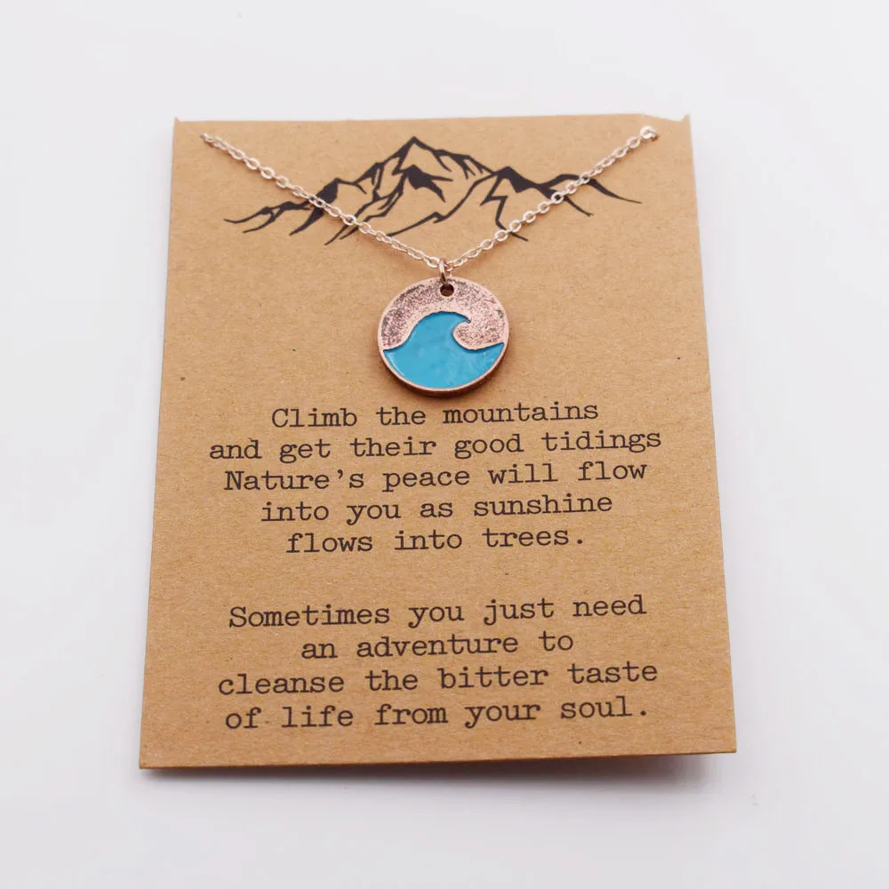 SanLan Лето Пляж океан синяя волна ожерелье украшения для отдыха | Украшения и