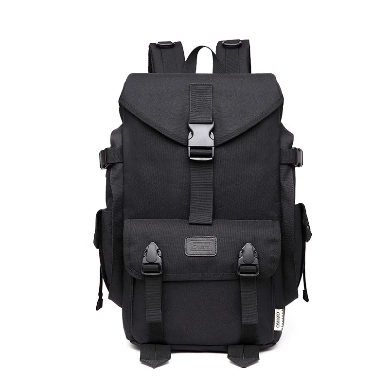 Mochila модный рюкзак для мужчин Путешествия черные Наплечные сумки ozuko сумка для ноутбука мужские рюкзаки большой школьный рюкзак - Цвет: black