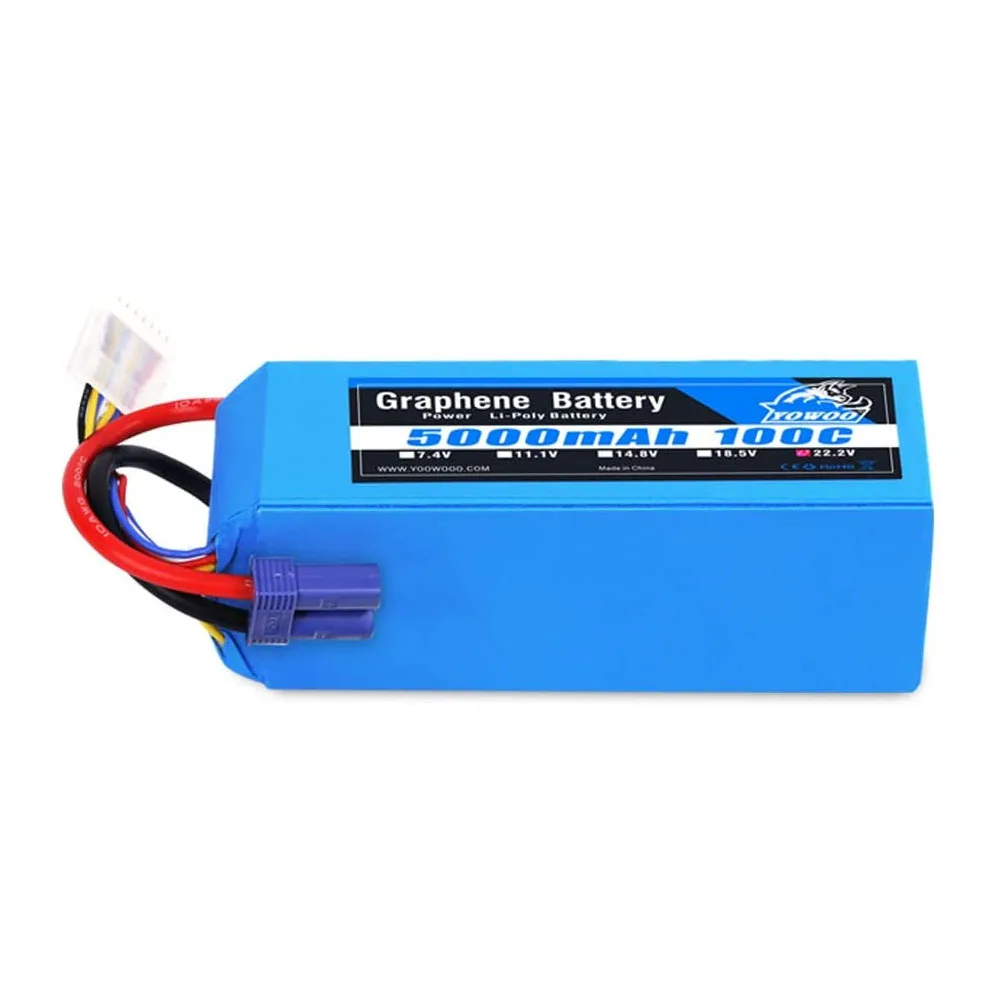 Yowoo 6S Lipo батарея 22 2 V 5000mAh графеновая 100C EC5 разъем для RC автомобиля DJI EDF самолет