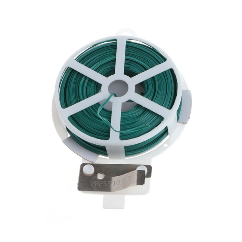 2020 Новый 30 м 50 сад твист галстук провода кабельная катушка с резак Садоводство