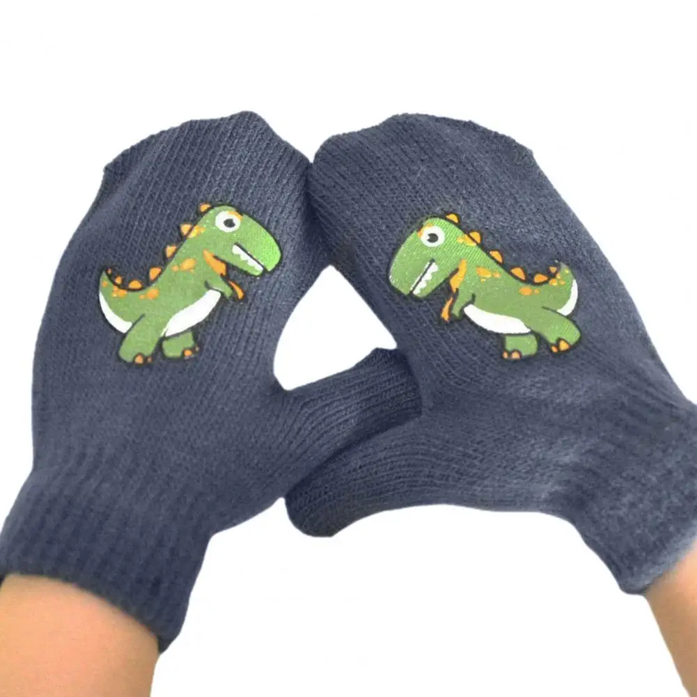 

1 Pair Infant Gloves Lightweight Comfortable Little Dinosaur Pattern Toddler Gloves for Vacation
