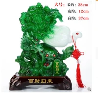fine statue lotus resin crafts large cabbage animal dragon tortoise dragon turtle decoration creative accessories rural style