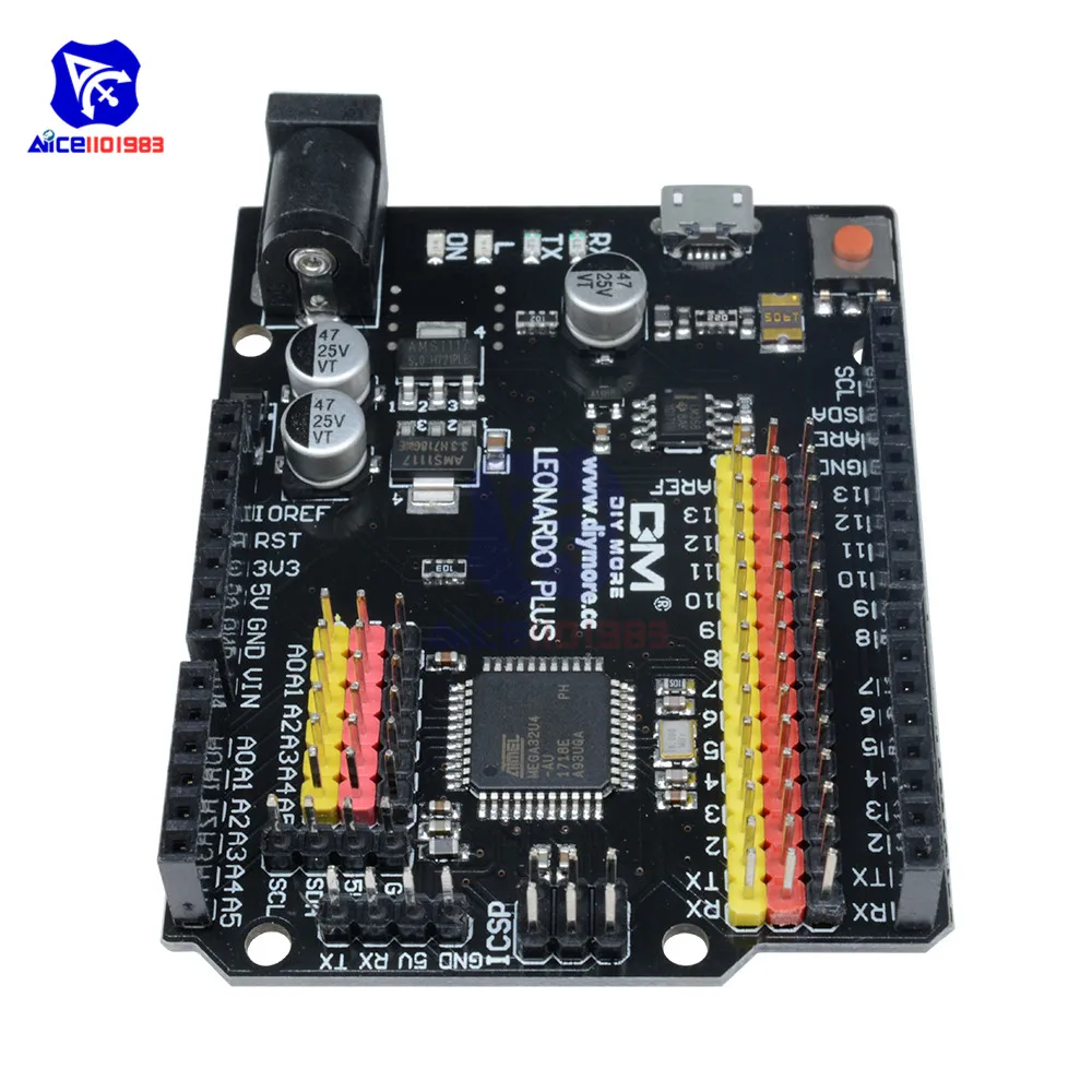 Макетная плата Leonardo R3 Plus Mcrocontroller ввода/вывода защитный модуль ATmega32U4 Pro Micro 5 в SPI IIC