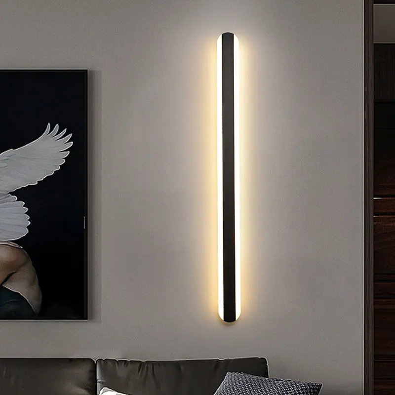 

Modern Wall Mounted Lamp Long LED Strips For Living Dining Room Bedside Bedroom Decorative Indoor Loft Nordic Lighting Fixture
