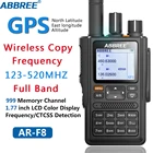 ABBREE AR-F8 GPS Обнаружение местоположения всех диапазонов (136-520 МГц) Частотадетектор CTCSS 1.77 LCD 999CH рация