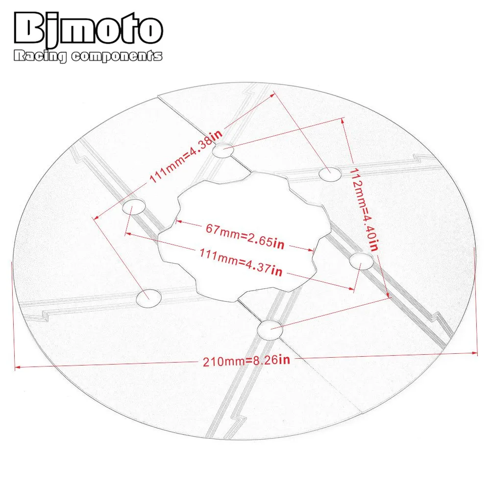 Задние звездочки для мотоцикла RC 200 390 декоративная алюминиевая крышка зубчатой