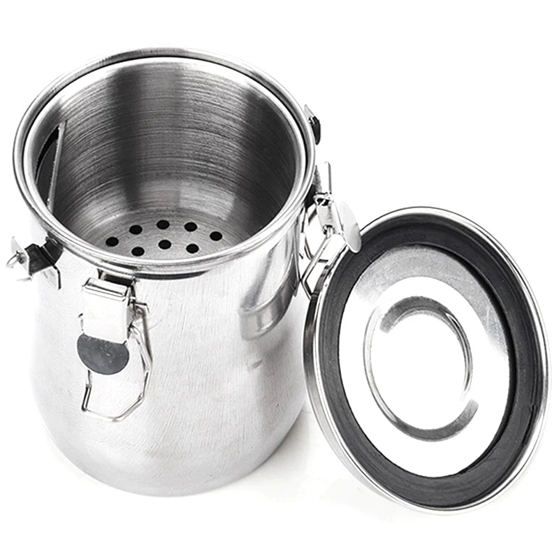 Stainless Steel Paint Brush Washable Portable Color Container With Leak-Proof Filter for Cleaning |