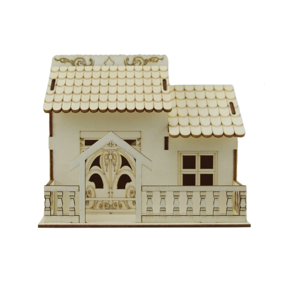 Креативная деревянная вилла маленький двор Копилка деревянный домашний декор