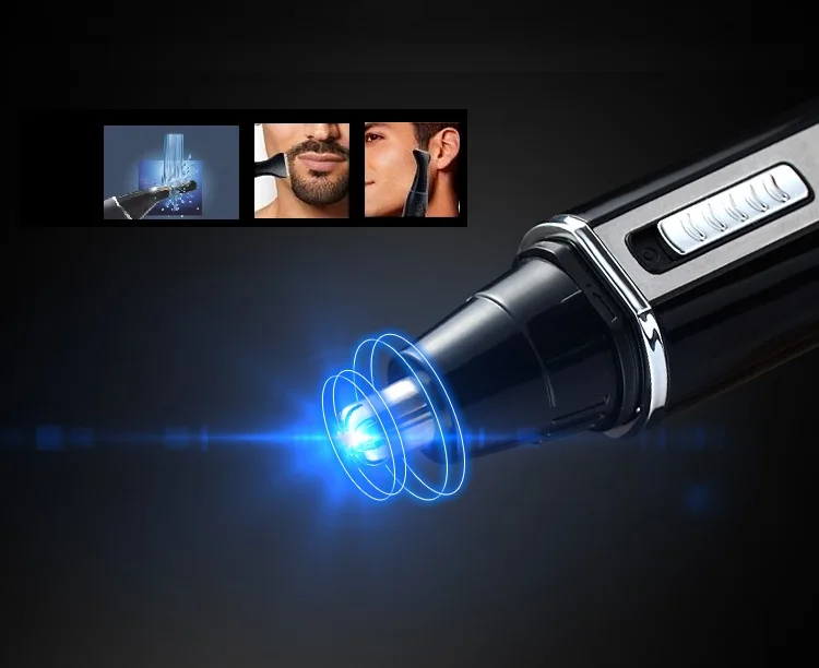 All-in-one rechargeable nose hair trimmer for men beard trimer ear electric shaver face removal eyebrow | Красота и здоровье