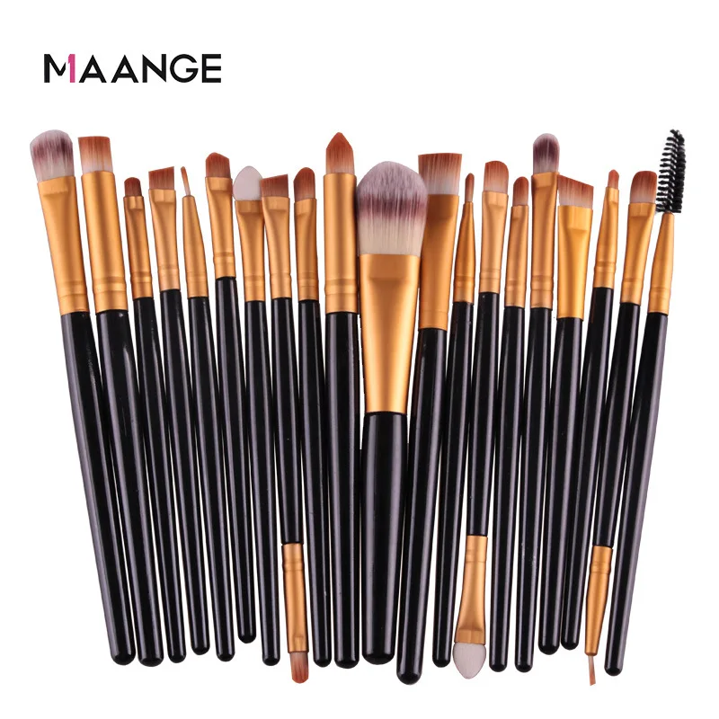 Набор кистей для макияжа MAANGE 20 шт. косметика глаз пудра основа тени век