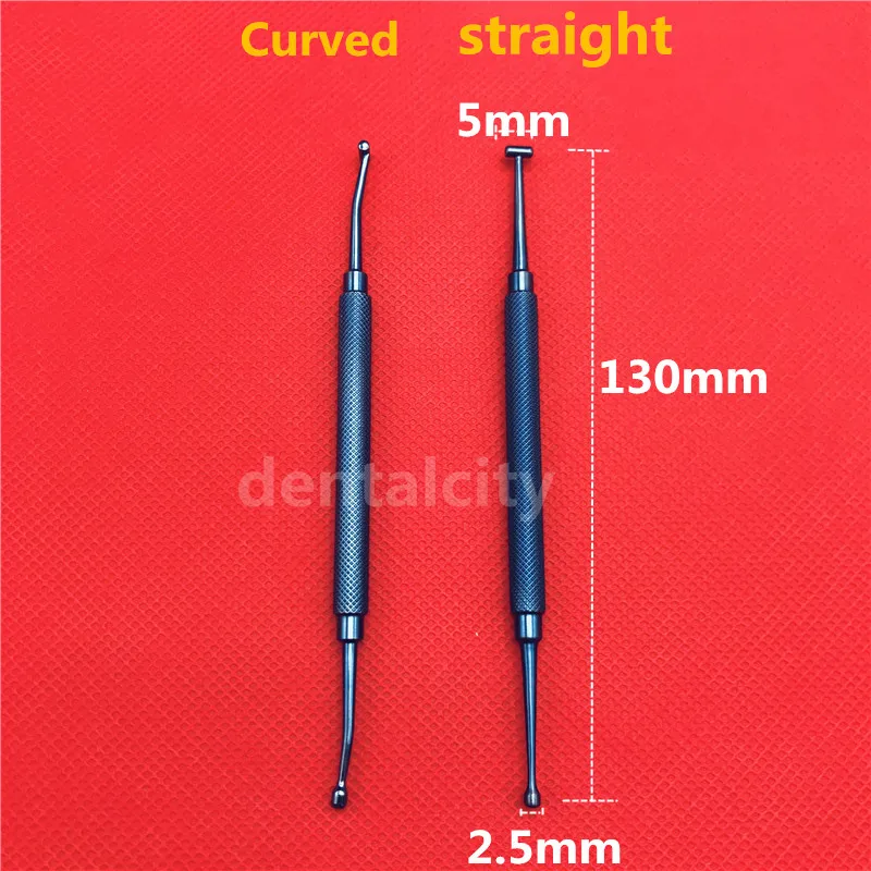 Двухсторонний титановый склеральный Депрессор с карманным зажимом