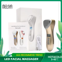 led face beauty massager hot cold hammer ultrasonic cryotherapy facial lifting massager face body spa ion beauty instrument