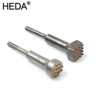 1216teeth round shank alloy electric hammer chisel drill bit for gouging the surface of concrete cement wall slab viaduct