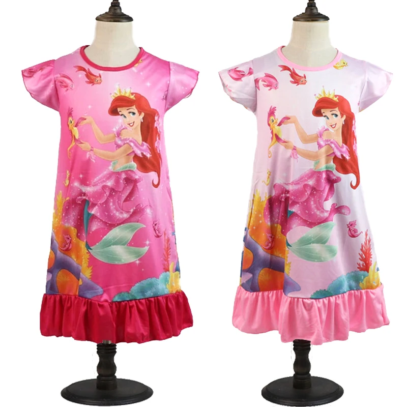 Летнее Платье Принцессы Disney 2021 одежда для девочек детская детские пижамы платья
