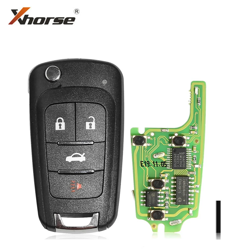 

Беспроводной пульт дистанционного управления Xhorse XNBU01EN для Buick Flip 4 кнопки английская версия 5 шт./лот