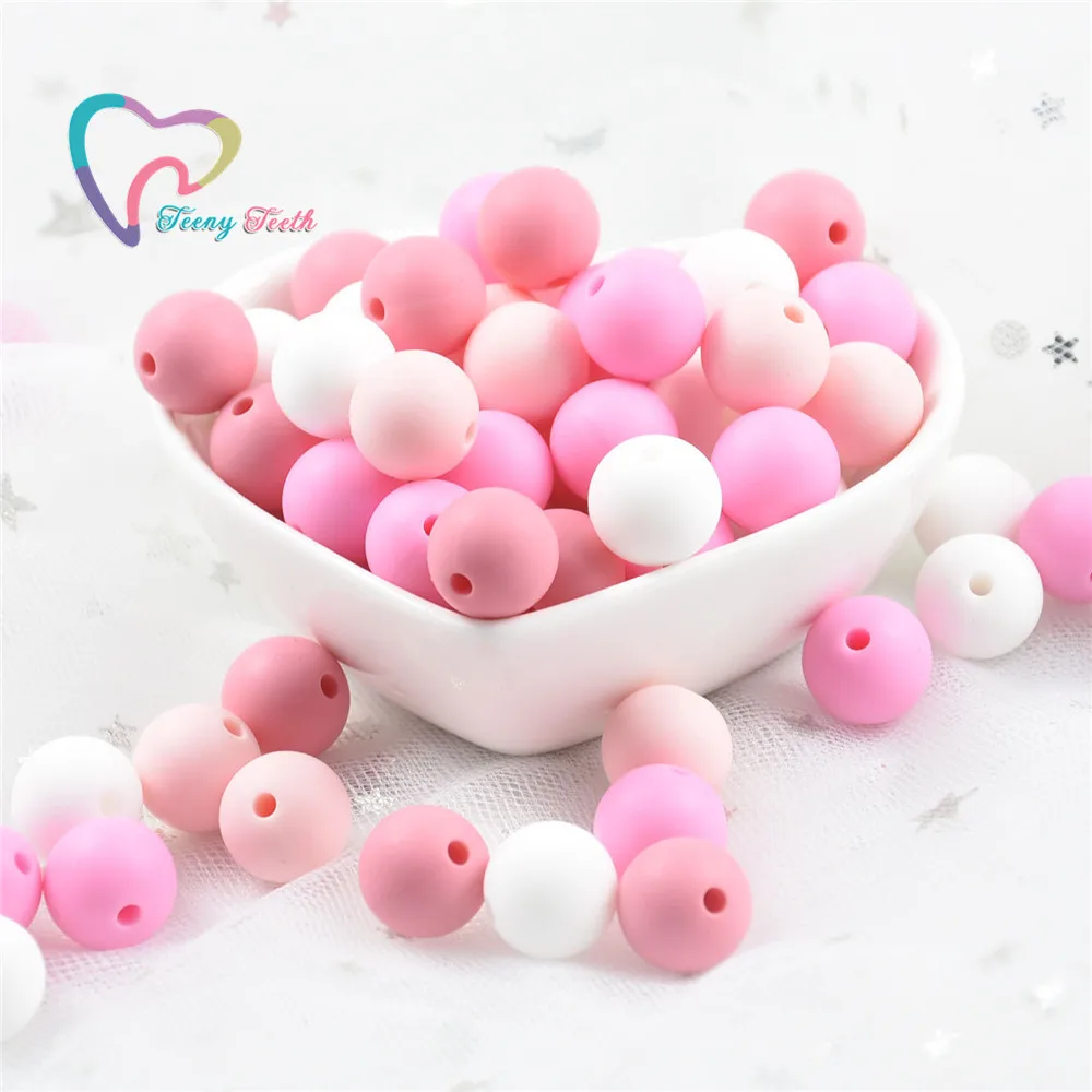 40 PCS12MM красный металлик микс бусины детская пустышка на цепочке с прищепкой Цепи