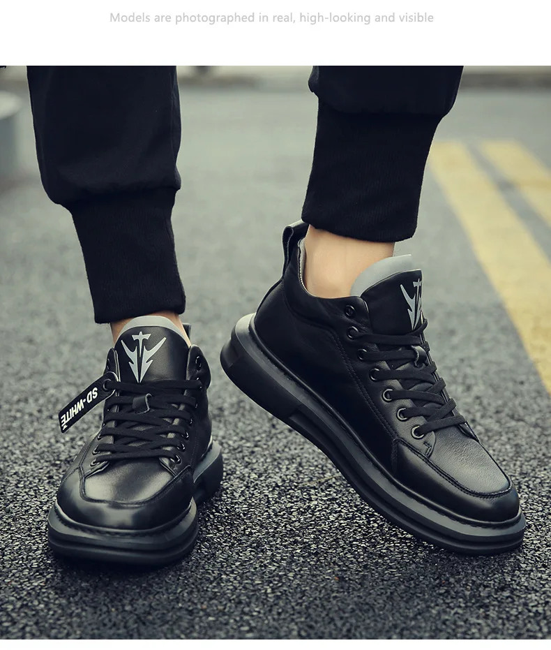 

2021 new ,Men Fashion Leather Sports Sneakers Comfortable Casual Shoes Non-slip Breathable Outdoor Hot Sale