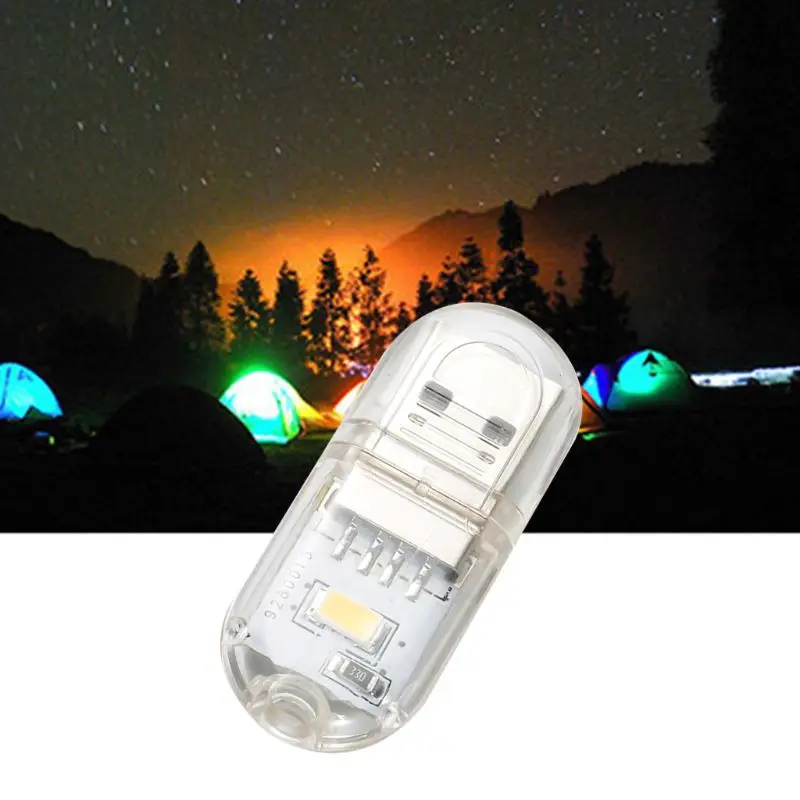 

H7JA Mini Portable Bright LED Night Light USB Lamp Reading Light for PC Laptops Computer Mobile Power Camping Lamp