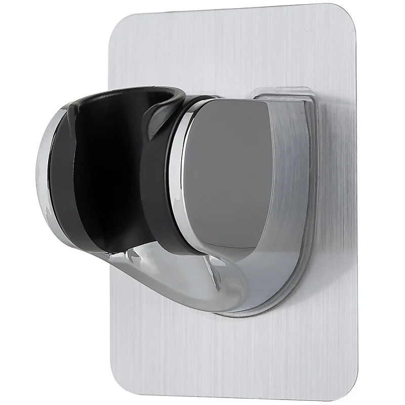 

2021 Wall Gel Mounted Shower Head Stand Bracket Holder Hand Held Bathroom Shower Head Fitting Portable Bathroom Accessories