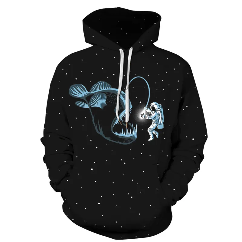 

Autumn Hoodies Sweatshirts Women Oversized Y2K Scissors Hand Digital Printing Lovers Long Sleeve With Hat Sports Pullover Tops