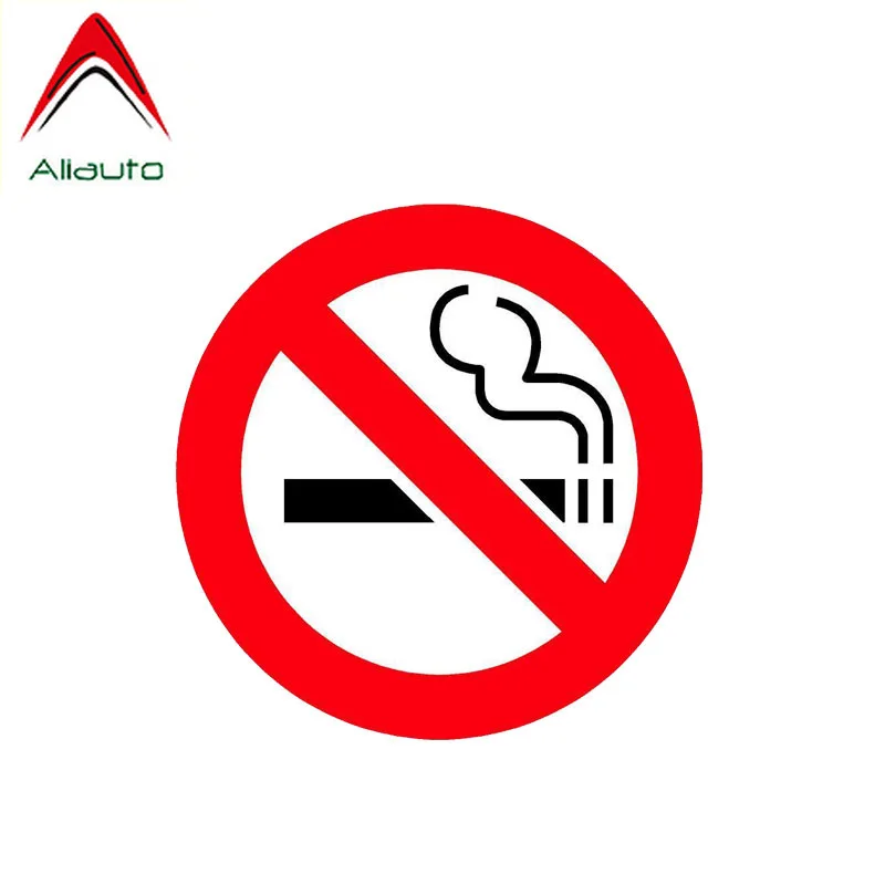 

Aliauto Funny Warning Car Sticker No Smoking PVC Waterproof Sunscreen Anti-UV Decal Decoration,12cm*12cm