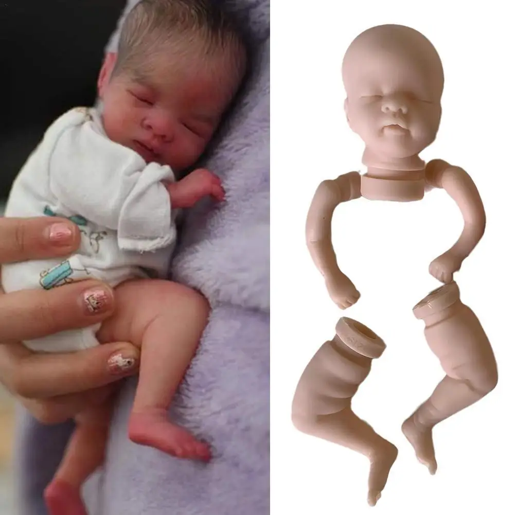 

8 Inches Unassembled Doll Full Body Silicone Doll Hand-made Doll Accessories