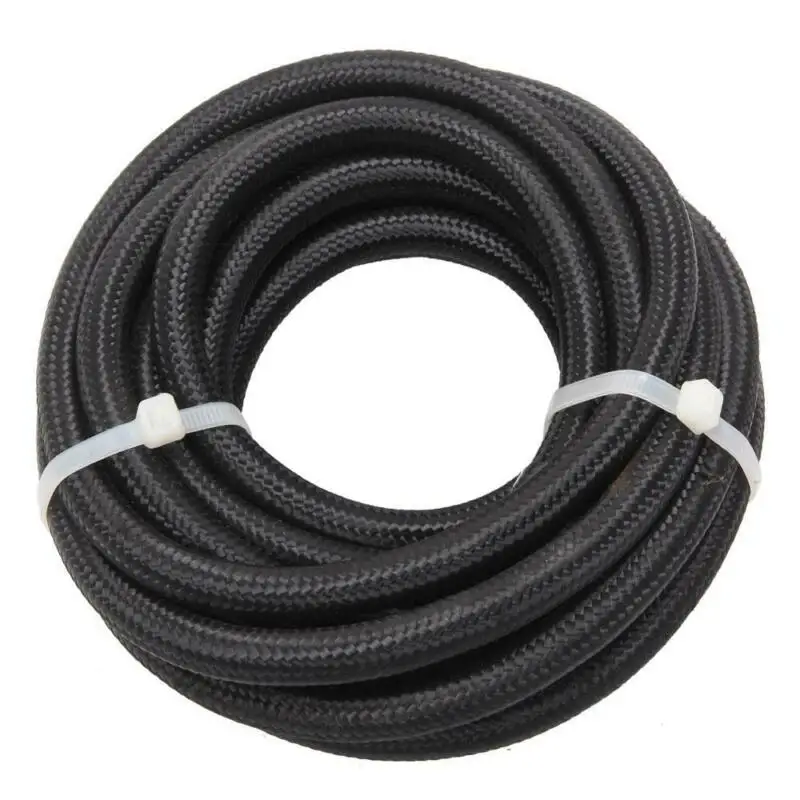 

AN4-4AN 16 футов Универсальный нейлоновый и стальной Плетеный Топливный шланг, черный