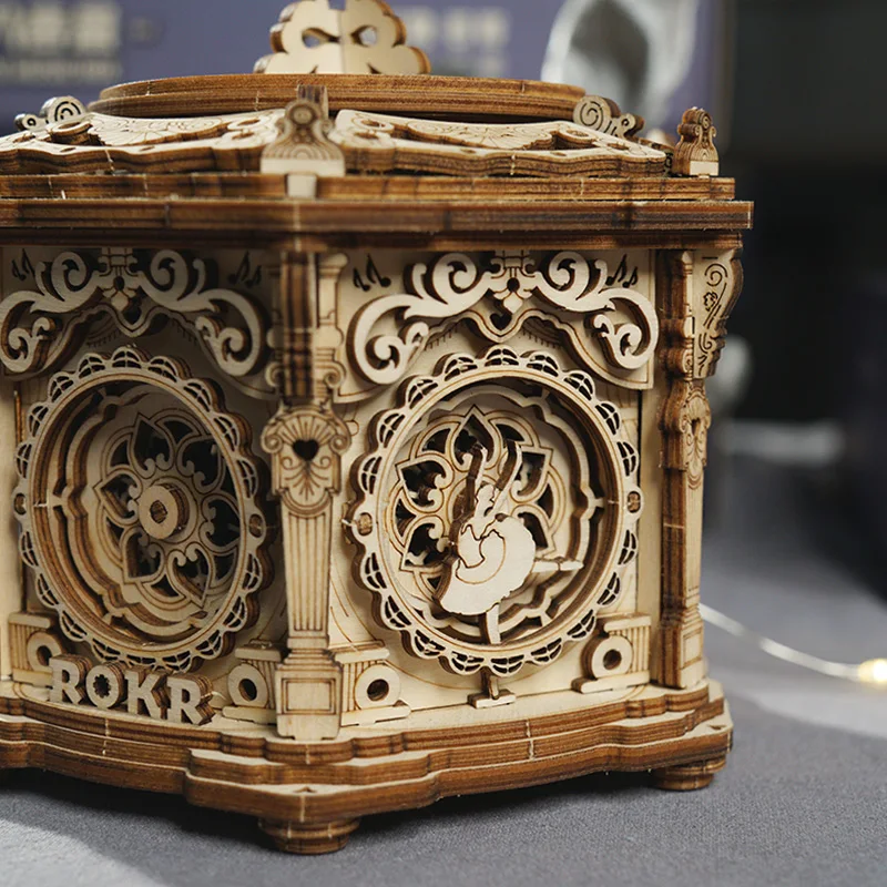 Robotime 315 шт. DIY 3D секретный сад деревянная головоломка игра сборка музыкальная