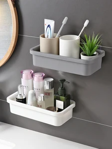 Полка для ванной комнаты, органайзер для душа, настенное крепление, стойка для шампуня, кухонные принадлежности для хранения, аксессуары для ванной комнаты, настенная стойка для хранения