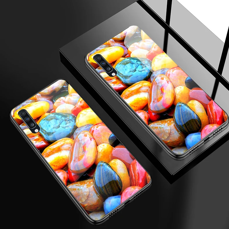 H140 Для samsung Galaxy A10 A20 A30 A40 A50 A70 A80 A90 A6S A8S закаленное Стекло крышка J4Plus M10 M20 M30 Note9 противоударный чехол для телефона - Цвет: H140