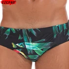 Плавки мужские с низкой посадкой, пикантные Трусы-шорты с карманом, с подкладкой, треугольные плавки