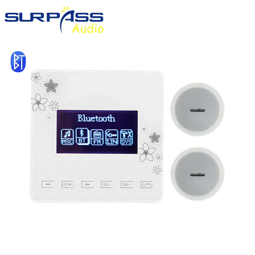 Портативная Bluetooth-колонка 15 Вт Потолочная колонка Bluetooth в стене усилитель для