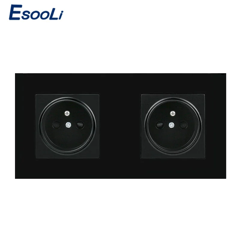 Французская стандартная электрическая розетка Esooli двухсторонняя экспортная