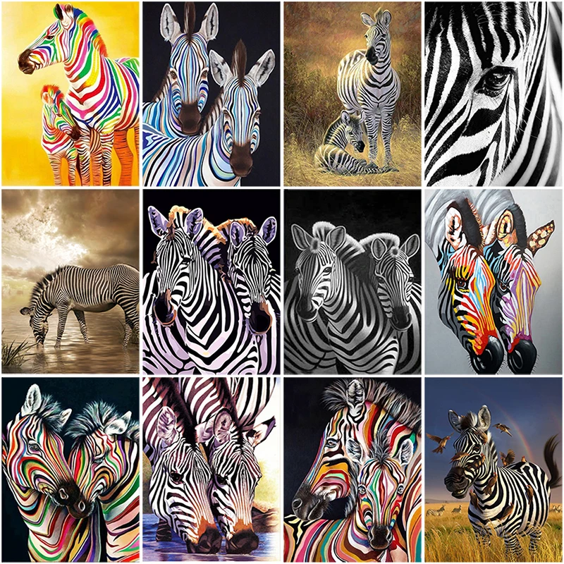Алмазная живопись 5D «сделай сам» Зебра алмазная живопись Алмазная мозаика полная Алмазная вышивка картина Набор для вышивки крестиком ювелирные изделия крестик