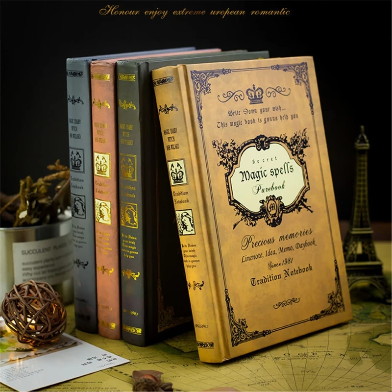 

Retro Notebook Journals for Travelers Creative Planner Vintage Pattern School Dropshipping