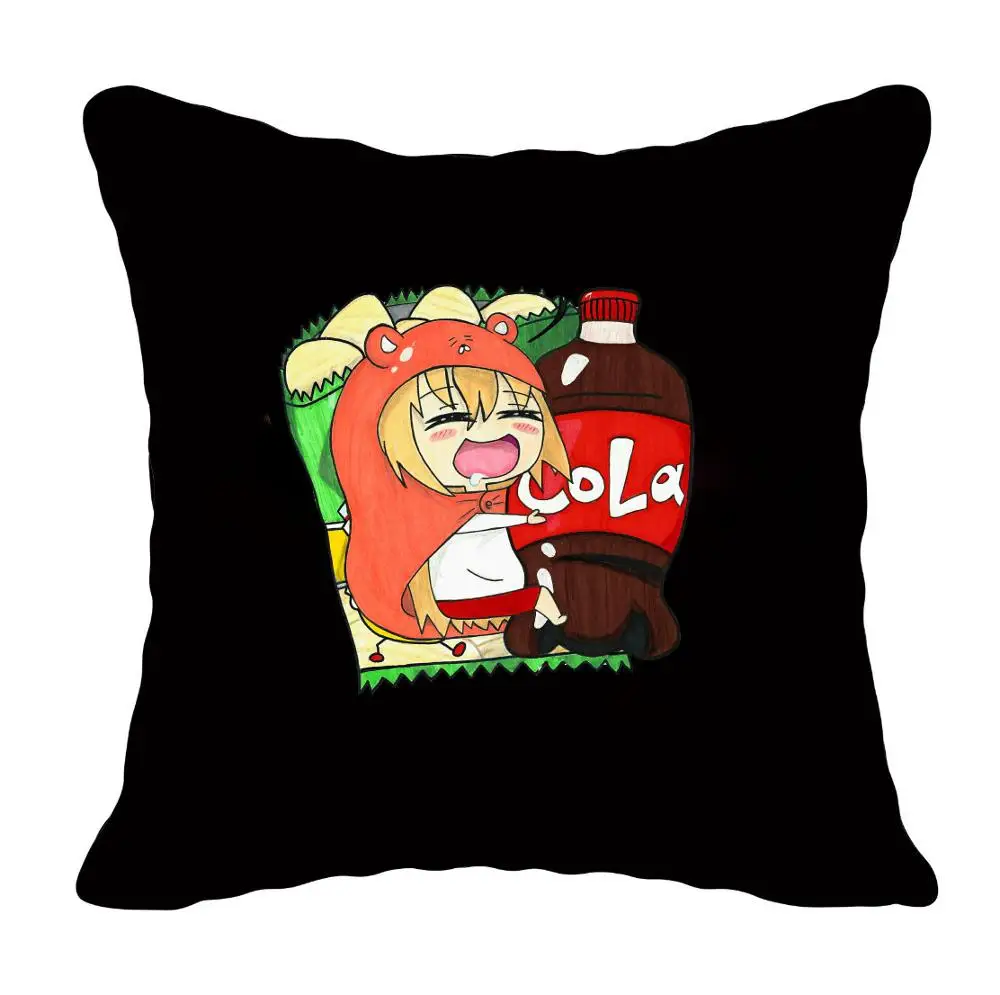 Hot anime Himouto! Umaru-chan Pillow Case Custom Print cute Cartoon Cushion Cover Sofa Home decoration case 45*45cm |