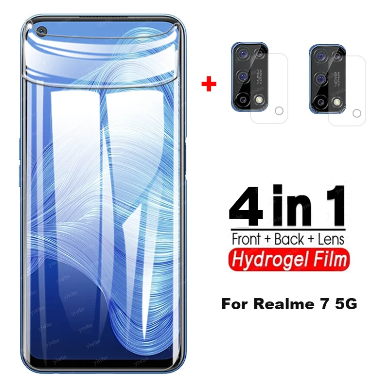 4-в-1 гидрогель пленка для orro opo realmi 7 5G Защитная oppo realme 5g протектора экрана