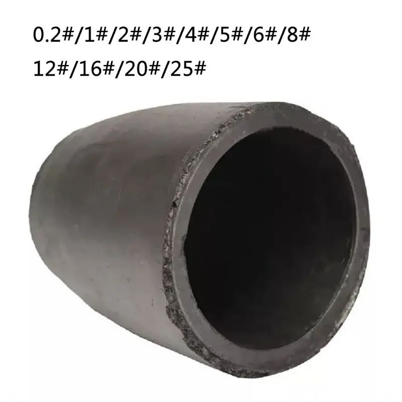 

1-5kg Foundry Clay Graphite Crucibles Black Cup Furnace Torch Melting Casting Refining Gold Silver Copper Brass Aluminum