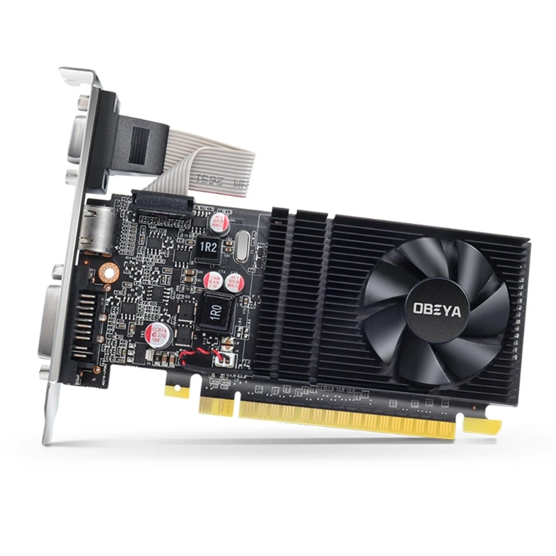 

Низкопрофильная Видеокарта NVIDIA G210 PCI-E, графическая карта 1 Гб 64 бит GDDR3, видеокарта для домашнего и офисного компьютера