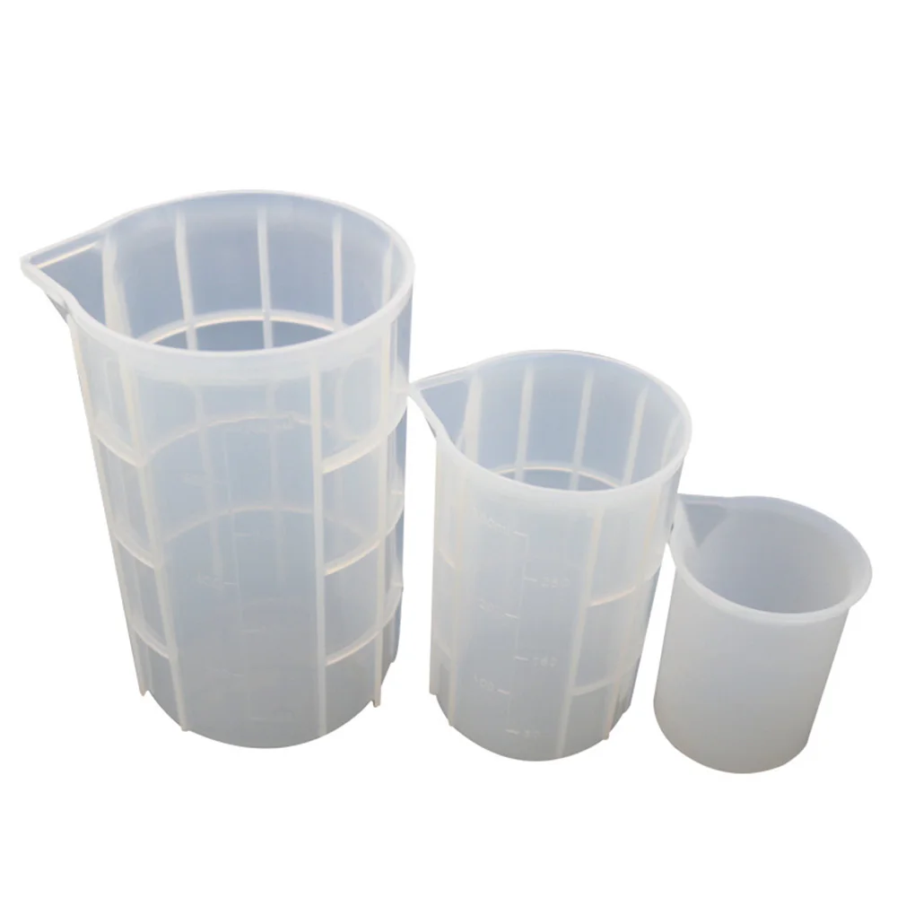 

Crystal Epoxy Silicone Measuring Cup Diy Handmade Tool With Scale Non-stick Adjusting Mixing Cups