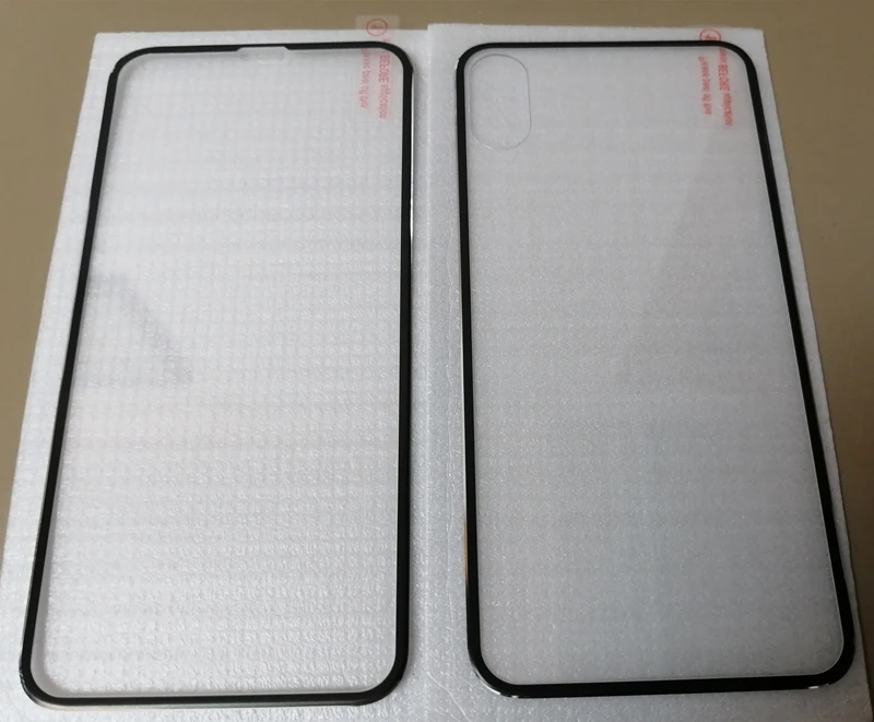 2 шт./лот 3D полный экран титанового сплава передняя + накладка на заднюю панель из